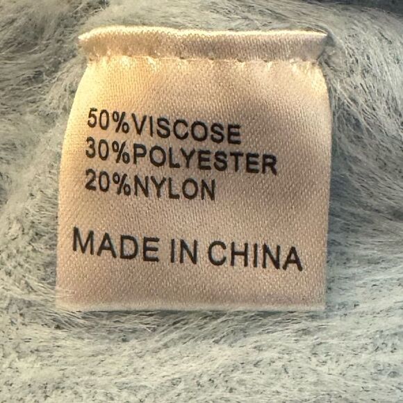 Princress Polly Blue Furry Sweater size S/M - Picture 4 of 5